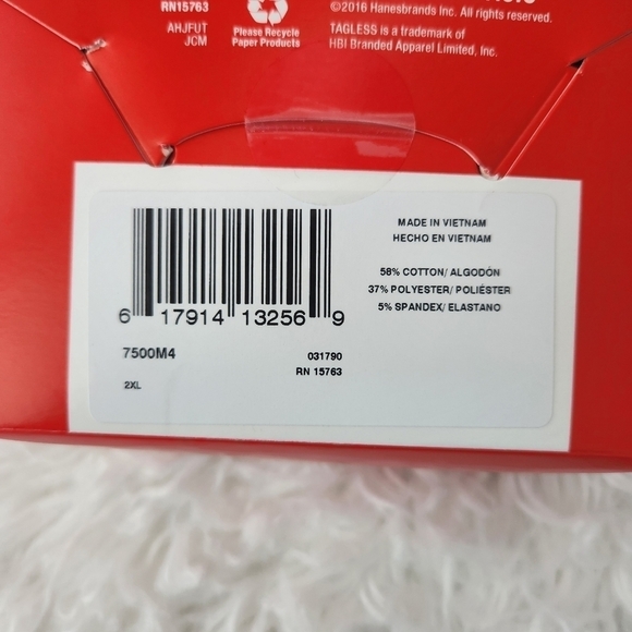 HANES TAGLESS STRETCH COTTON KNIT BRIEFS. 2 - 4 pack. Size 2XL. New in B… - Picture 5 of 5